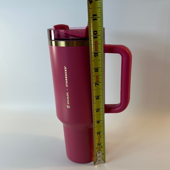 Stanley X Starbucks 40oz traveler tumbler new release‎ 11/7/24 pink fuchsia gold - Picture 10 of 11